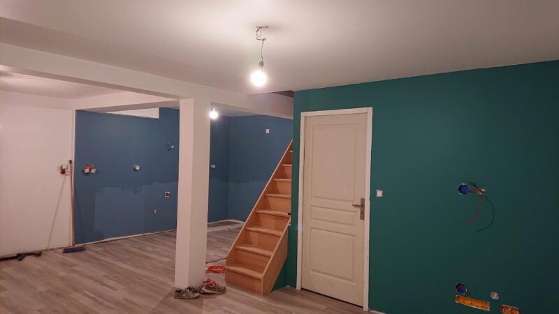 Peinture rez de chaussée maison